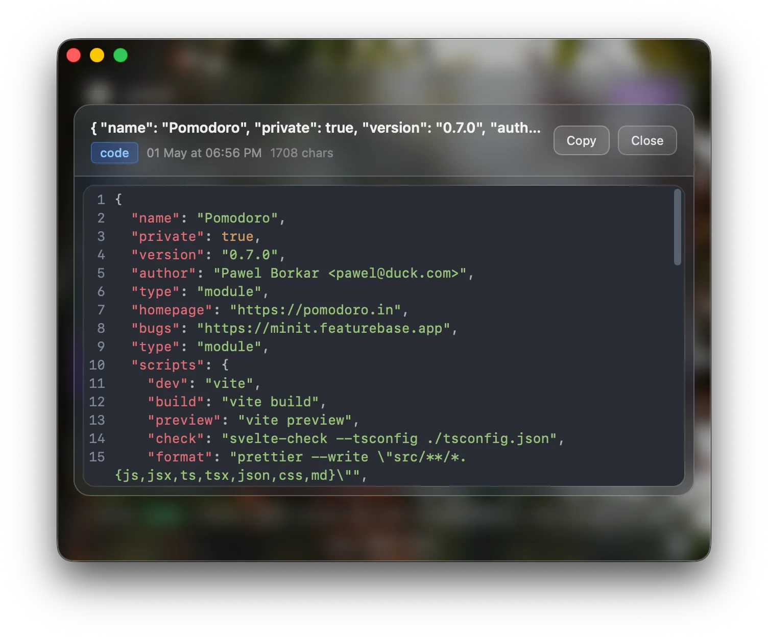 Clibo Code Preview