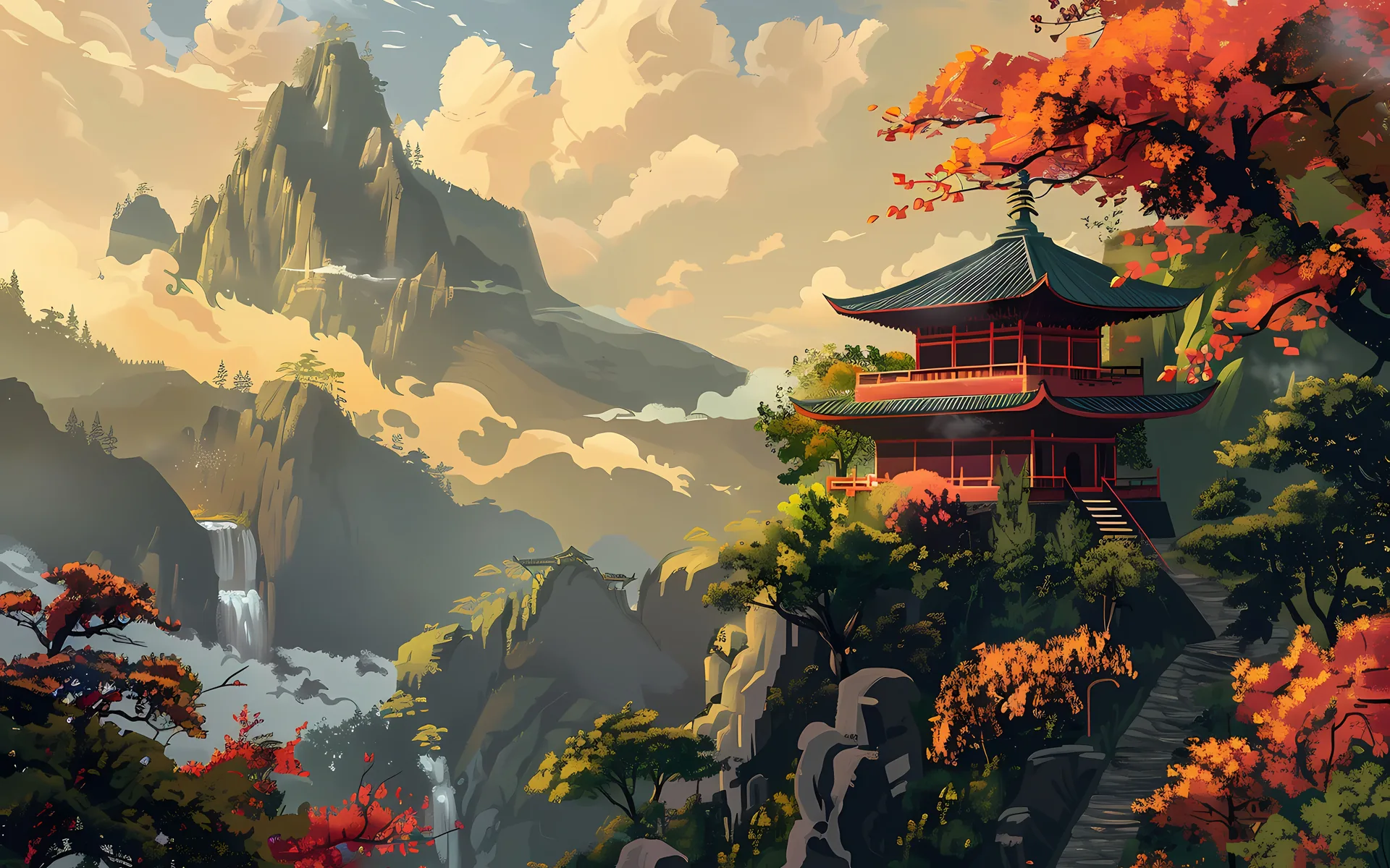 Japanese art desktop wallpaper